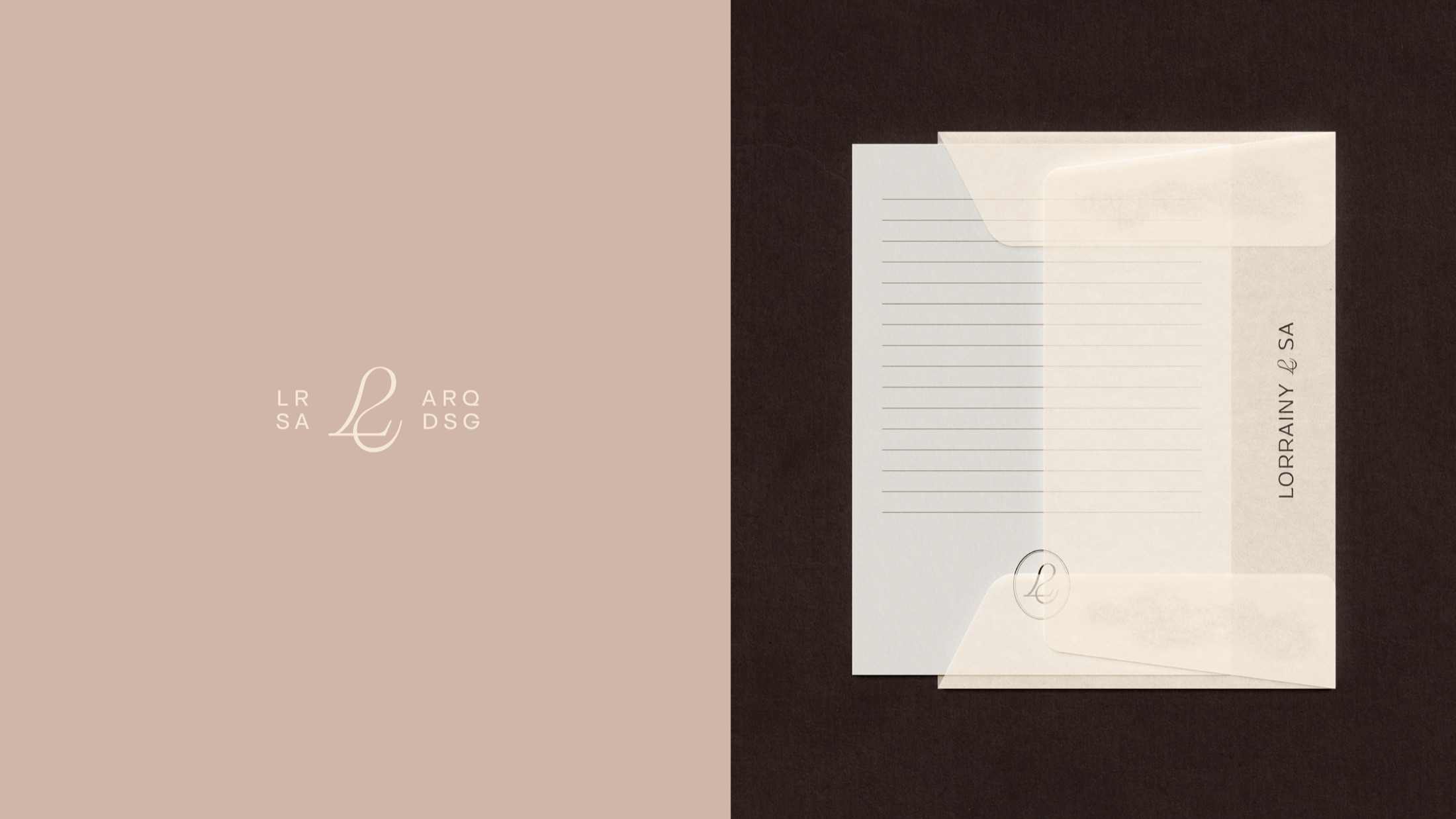 Stationery in light tones