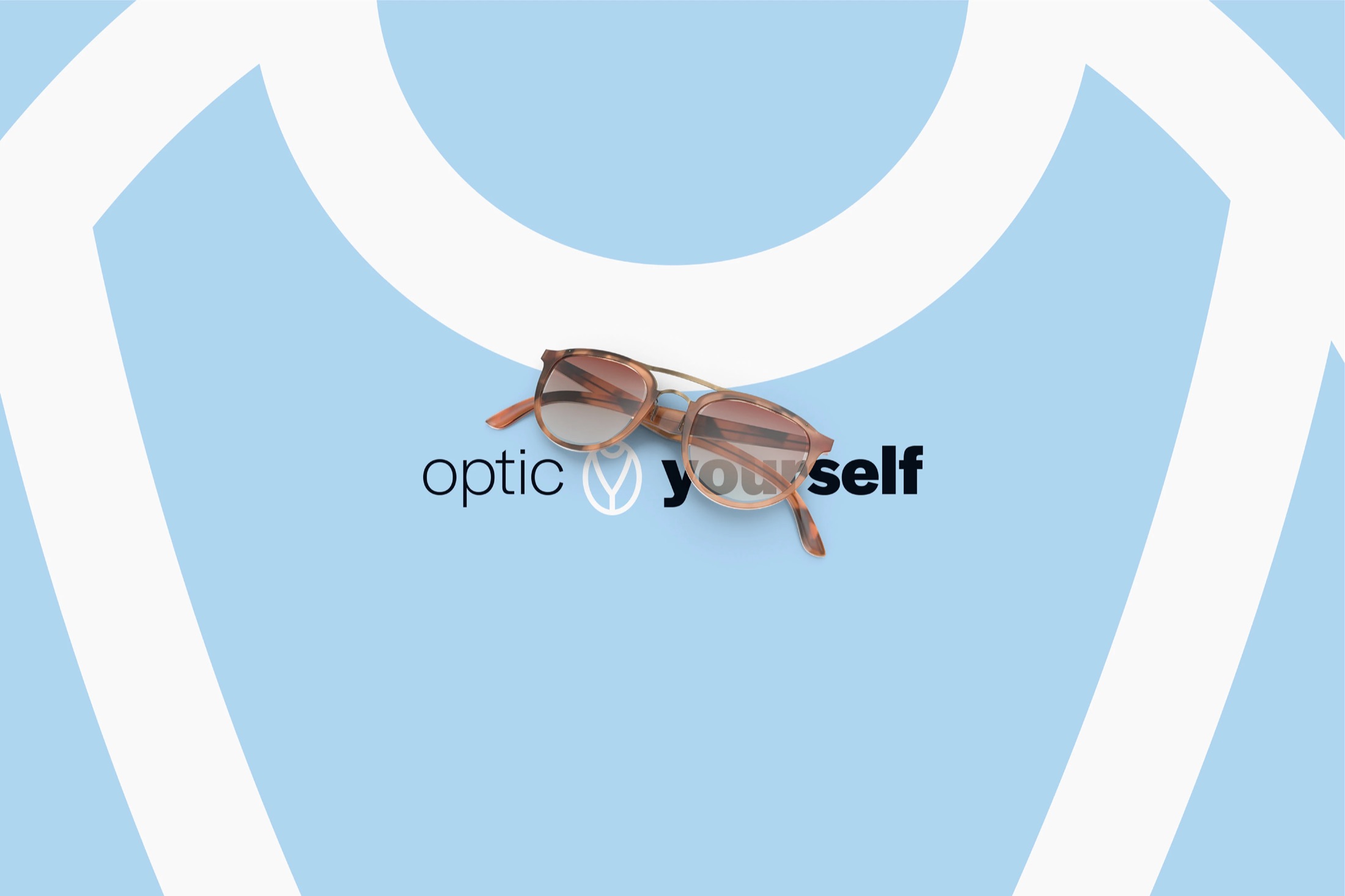 Logotipo Optic Yourself com óculos